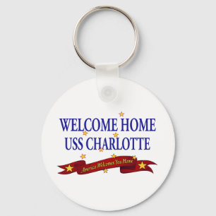 Welcome Home USS Charlotte Keychain