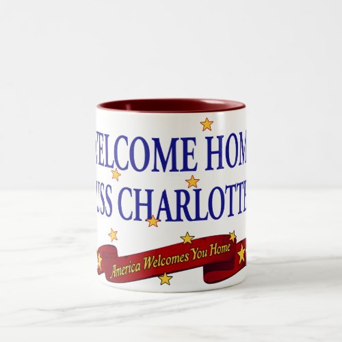 Welcome Home USS Charlotte Two_Tone Coffee Mug