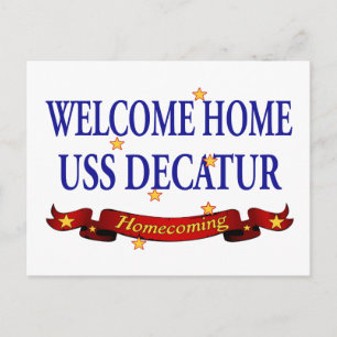Welcome Home USS Decatur Postcard