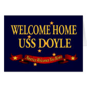 Welcome Home USS Doyle (Front Horizontal)
