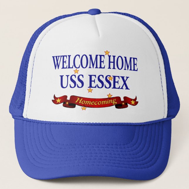 Welcome Home USS Essex Trucker Hat (Front)