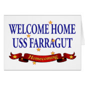 Welcome Home USS Farragut (Front Horizontal)