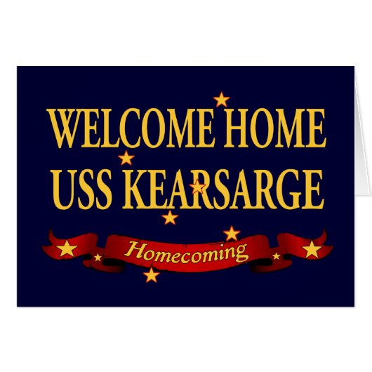 Welcome Home USS Kearsarge Cards (Front Horizontal)