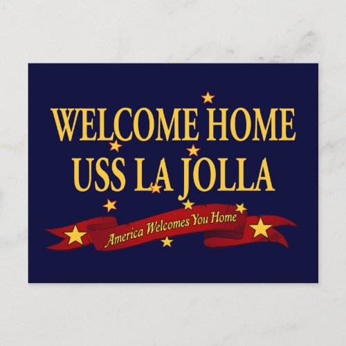 Welcome Home USS La Jolla Postcard