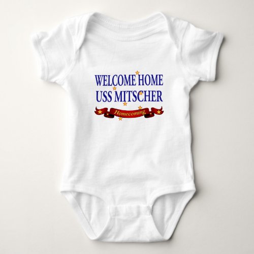 Welcome Home USS Mitscher Baby Bodysuit