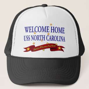 Welcome Home USS North Carolina Trucker Hat