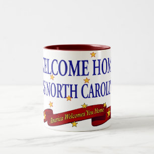 Welcome Home USS North Carolina Two-Tone Coffee Mug