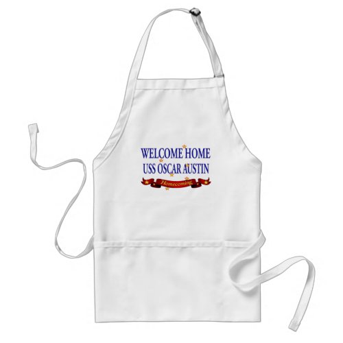 Welcome Home USS Oscar Martin Adult Apron