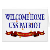 Welcome Home USS Patriot (Front Horizontal)
