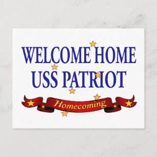 Welcome Home USS Patriot Postcard
