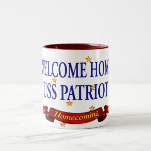 Welcome Home USS Patriot Two-Tone Coffee Mug
