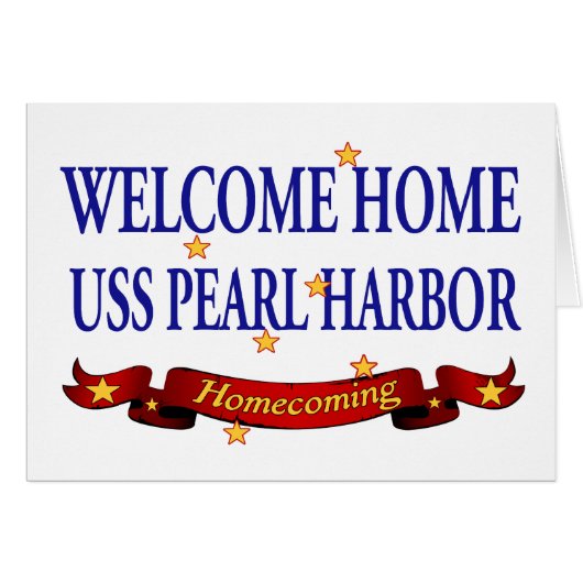 Welcome Home USS Pearl Harbor Cards (Front Horizontal)