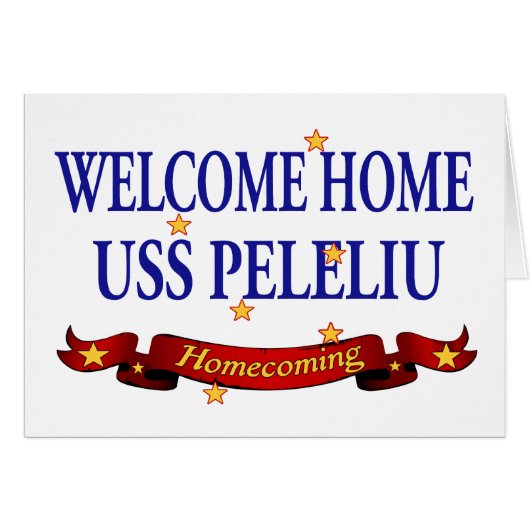 Welcome Home USS Peleliu Cards (Front Horizontal)