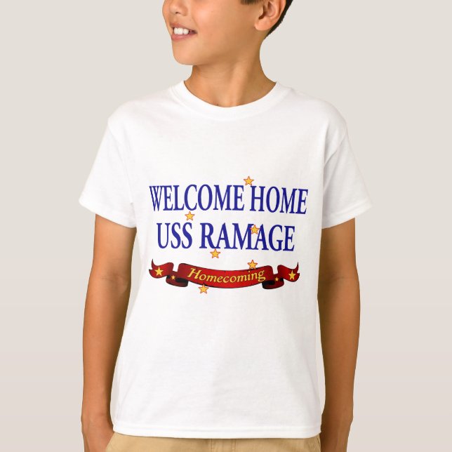 Welcome Home USS Ramage T-Shirt (Front)