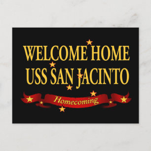 Welcome Home USS San Jacinto Postcard