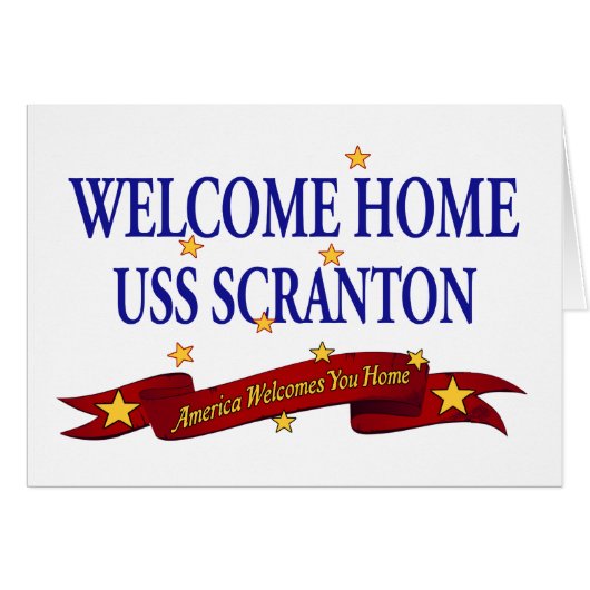 Welcome Home USS Scranton Cards (Front Horizontal)