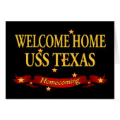 Welcome Home USS Texas (Front Horizontal)