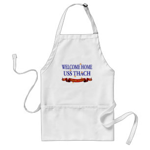 Welcome Home USS Thach Adult Apron