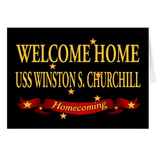 Welcome Home USS Winston S. Churchill (Front Horizontal)