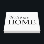 Welcome Home Wall Canvas<br><div class="desc">Designed by JennaGraphics</div>