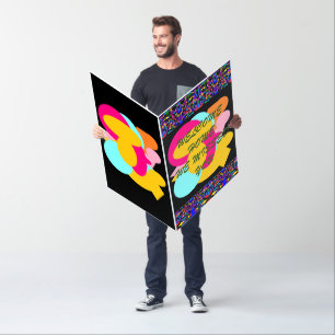 Welcome home we missed you message art card