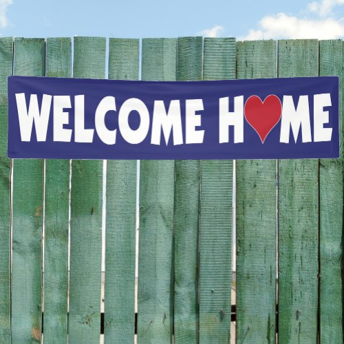 Welcome Home with Heart Banner