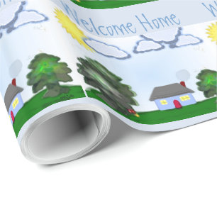 Welcome Home Wrapping Paper