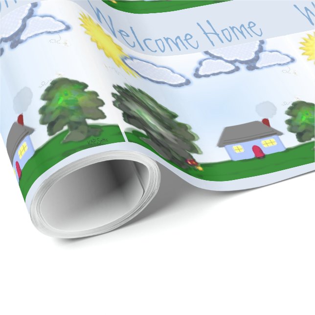 Welcome Home Wrapping Paper (Roll Corner)