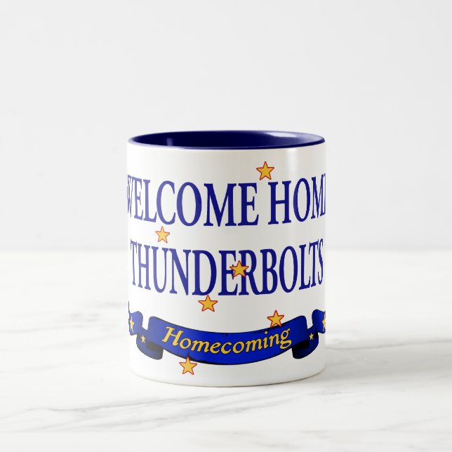 Welcome HomeThunderbolts Two-Tone Coffee Mug (Center)