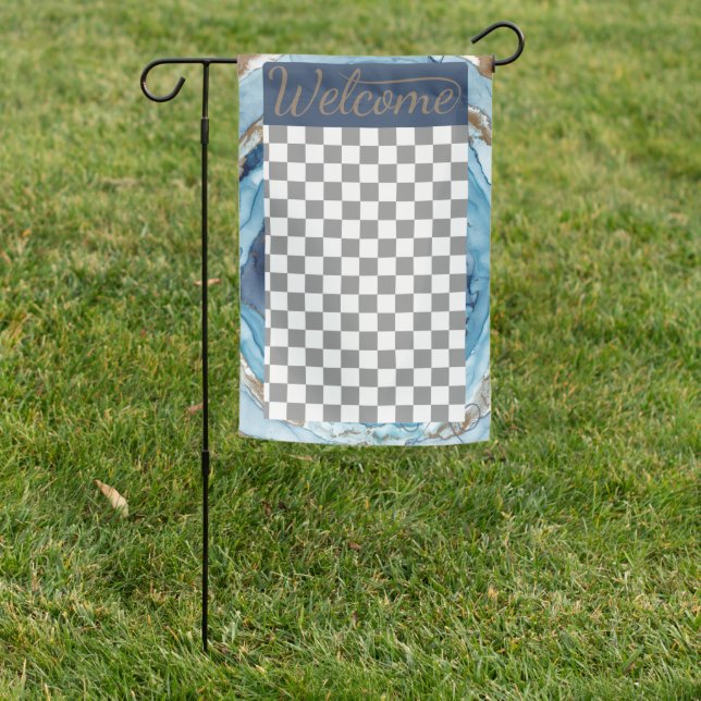 Welcome ; house flag outdoor signs (In SItu)