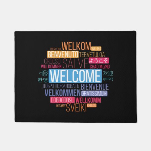 Welcome in Different Languages Doormat