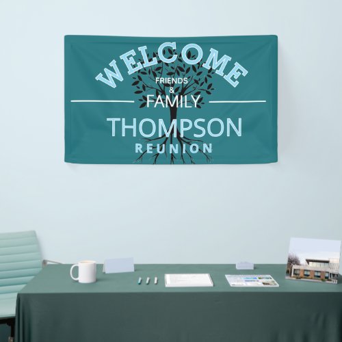 Welcome! Inviting Family reunion banner