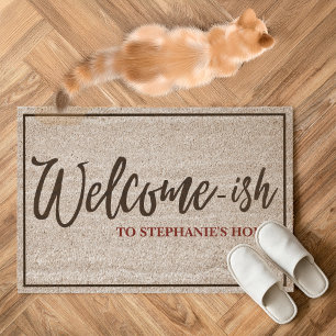 Welcome-ish Funny Fiber Doormat