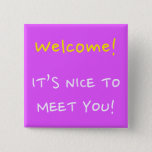 [ Thumbnail: "Welcome!" "It’s Nice to Meet You!" Square Button ]