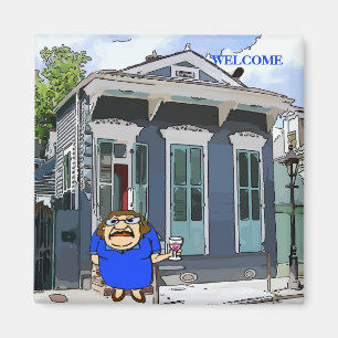 Welcome Lady on Desire St Magnet