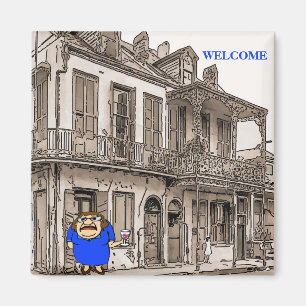 Welcome Lady on Desire St Magnet
