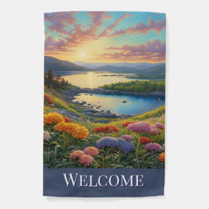 Welcome Lake  Garden Flag