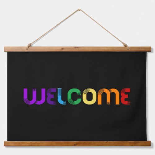 Welcome LGBT rainbow flag Hanging Tapestry