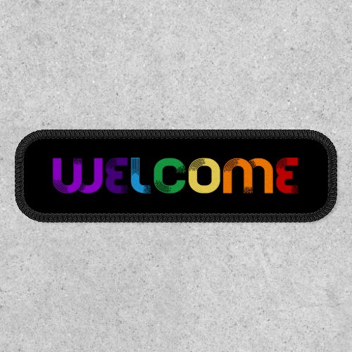 Welcome LGBT rainbow flag Patch