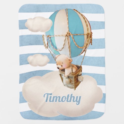 Welcome Little Bear Baby Blanket