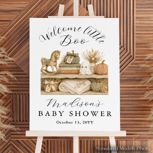 Welcome Little Boo Cute Ghost Fall Baby Shower Foam Board