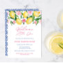 Welcome Little One Capri Lemons Girl Baby Shower Invitation