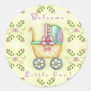 Welcome Little One! Classic Round Sticker