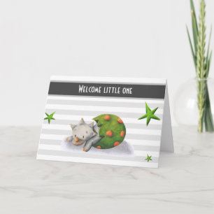 Welcome Little One Dinosaur New Baby Card
