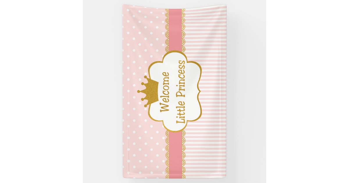 welcome baby girl banner
