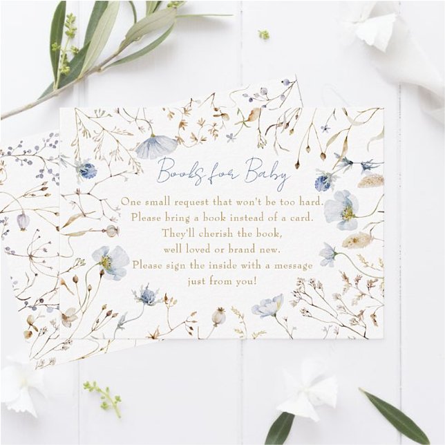 Welcome Little Wildflower Books For Baby Enclosure Card (Creator Uploaded)