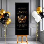 Welcome Masquerade Birthday Party  Foam Board<br><div class="desc">Step into a night of mystery and elegance with our Welcome Masquerade Birthday Party Poster! Featuring an enchanting design of ornate masks, shimmering gold accents, and a dramatic black backdrop, this poster sets the stage for an unforgettable celebration. Perfect as an entryway sign or decor piece, it invites guests to...</div>
