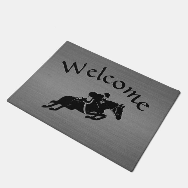 Welcome Mat Equestrian Jumper (Angled)