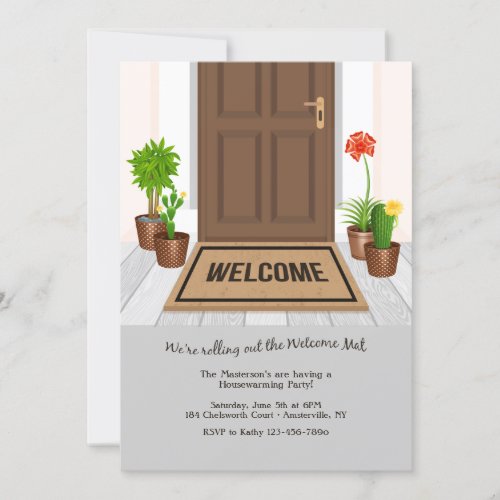 Welcome Mat Housewarming Party Invitation