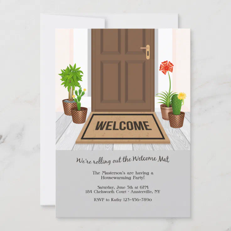 Mat Housewarming Party Invitation Zazzle